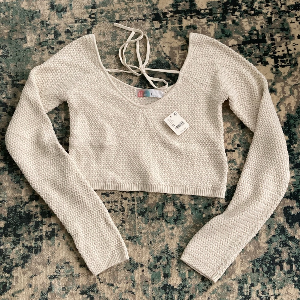 NWT Free People Cropped Sweater